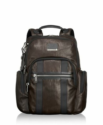 tumi backpack women leather